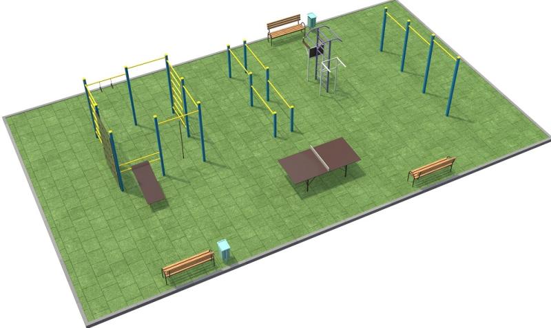 Проект спортплощадки 170 метров в Абакане в Абакане