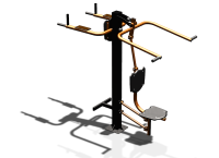 Уличный тренажер "Верхняя тяга Брусья Пресс" УТ339 в Абакане