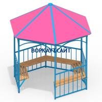 Беседка с лавками МАФ 4120 в Абакане