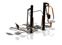 Уличный тренажер "Жим ногами Шагомер Жим от груди" УТ333 в Абакане