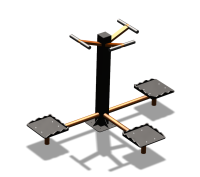 Уличный тренажер "Твистер тройной" УТ337 в Абакане