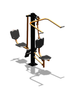 Уличный тренажер "Верхняя тяга Жим ногами" УТ322 в Абакане