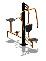 Уличный тренажер "Жим от груди Вело" УТ321 в Абакане