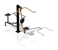 Уличный тренажер "Верхняя тяга Вело" УТ340 в Абакане