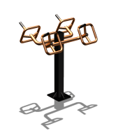 Уличный тренажер  "Штурвал двойной"  УТ201 в Абакане