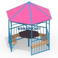 Беседка со столом и лавками МАФ 4121 в Абакане