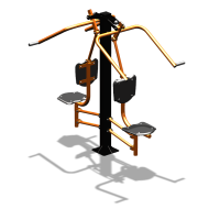 Уличный тренажер  "Верхняя тяга двойная"  УТ207 в Абакане