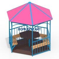 Беседка со столом, лавками и полом МАФ 4123 в Абакане