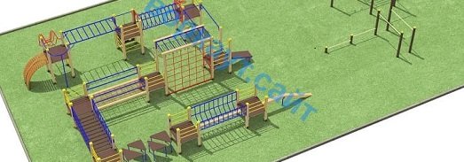 Проект спортплощадки с полосой препятствий в Абакане