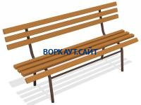 Лавочка со спинкой МАФ 1604 в Абакане