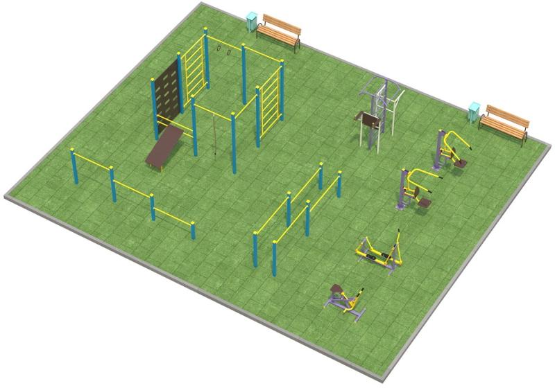 Проект спортплощадки 150 метров в Абакане в Абакане