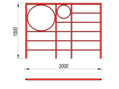 Шведская стенка с кольцами МАФ 3502 в Абакане