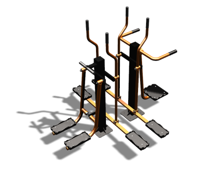 Уличный тренажер "Шпагат Маятник Лыжник двойной" УТ335 в Абакане