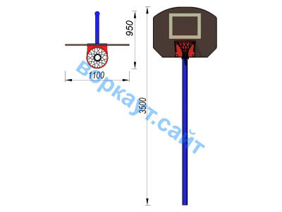 Баскетбольный щит СИО 3510 в Абакане