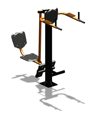 Уличный тренажер "Жим ногами Брусья Пресс" УТ329 в Абакане