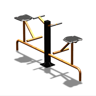 Уличный тренажер  "Твистер сидя двойной"   УТ216 в Абакане