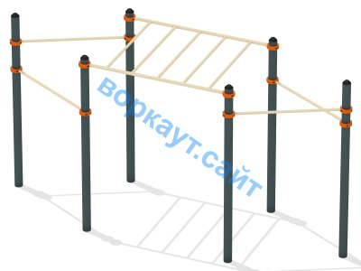 Турник разноуровневый с рукоходом ВС-26 в Абакане