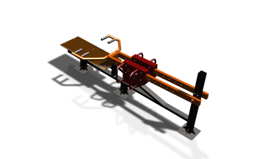 Силовой уличный тренажер  "Жим лежа"  УТ411 в Абакане