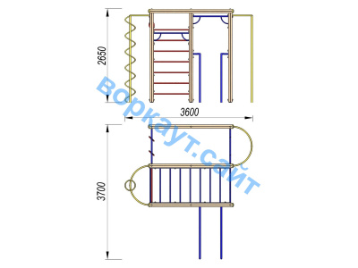 Детский спортивный комплекс Гимнастический ДСК 3107 в Абакане
