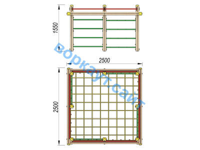 Детский спортивный комплекс ДСК 3109 в Абакане