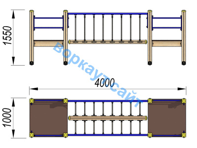 Детский спортивный комплекс Мост ДСК 3113 в Абакане
