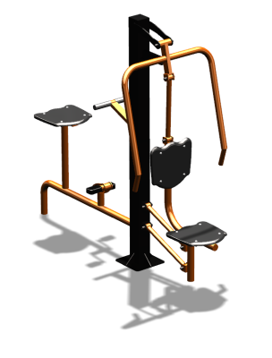 Уличный тренажер "Жим от груди Вело" УТ321 в Абакане