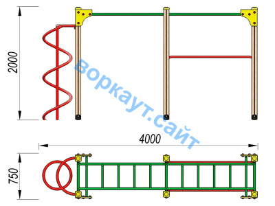 Детский спортивный комплекс ДСК 3104 в Абакане