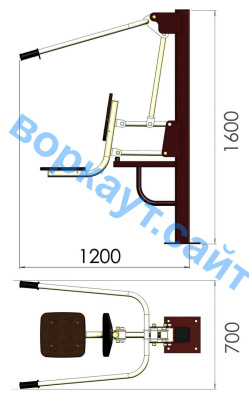 Уличный тренажер "Тяга сверху" УТ 001 в Абакане