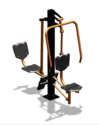 Уличный тренажер "Жим от груди Жим ногами" УТ304 в Абакане