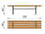 Лавочка без спинки МАФ 1601 в Абакане Лавочка без спинки МАФ 1601 в Абакане