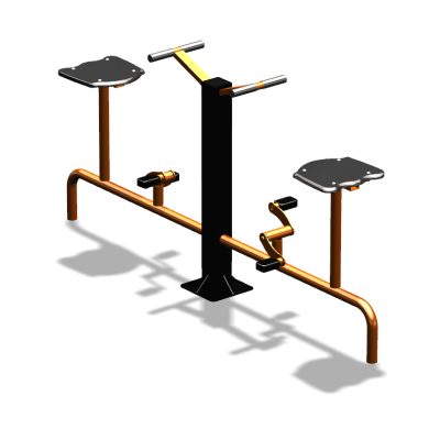 Уличный тренажер  "Вело двойной"   УТ211 в Абакане