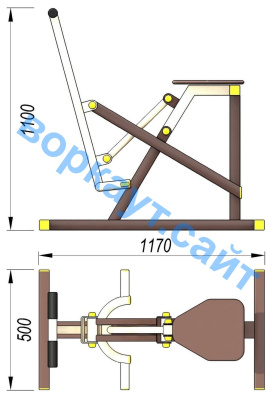 Уличный тренажер "Наездник " УТ 006 в Абакане