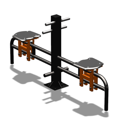 Уличный тренажер  "Каталка двойная"   УТ215 в Абакане