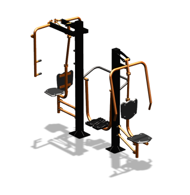 Уличный тренажер "Жим от себя Шагомер Баттерфляй" УТ303 в Абакане