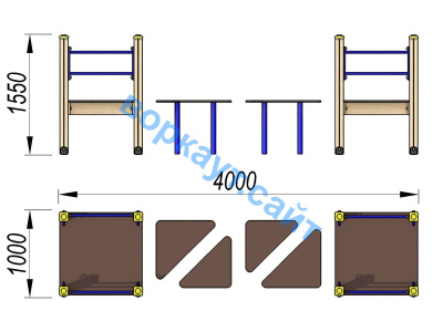 Детский спортивный комплекс Мостик ДСК 3114 в Абакане