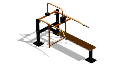 Силовой уличный тренажер  "Горизонтальный жим"  УТ402 в Абакане