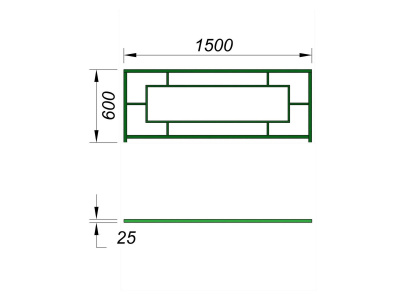 Ограждение площадки МАФ 5000 в Абакане