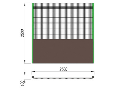 Ограждение хоккейной коробки МАФ 5202 в Абакане