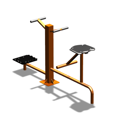 Уличный тренажер "Твистер стоя Твистер сидя" УТ323 в Абакане