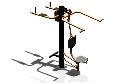 Уличный тренажер "Верхняя тяга Брусья Пресс" УТ339 в Абакане