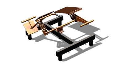 Силовой уличный тренажер  "Пресс Гиперэкстензия"  УТ420 в Абакане