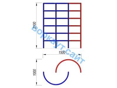 Шведская стенка полукруглая ДСК 3503 в Абакане